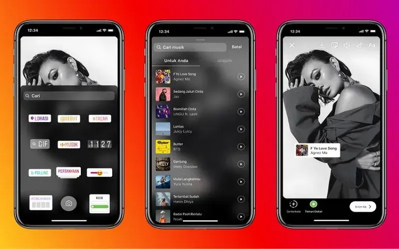 Cara Memakai Musik Di Story Instagram Terbaru 2021