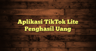 Aplikasi TikTok Lite Penghasil Uang