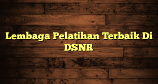 Lembaga Pelatihan Terbaik Di DSNR